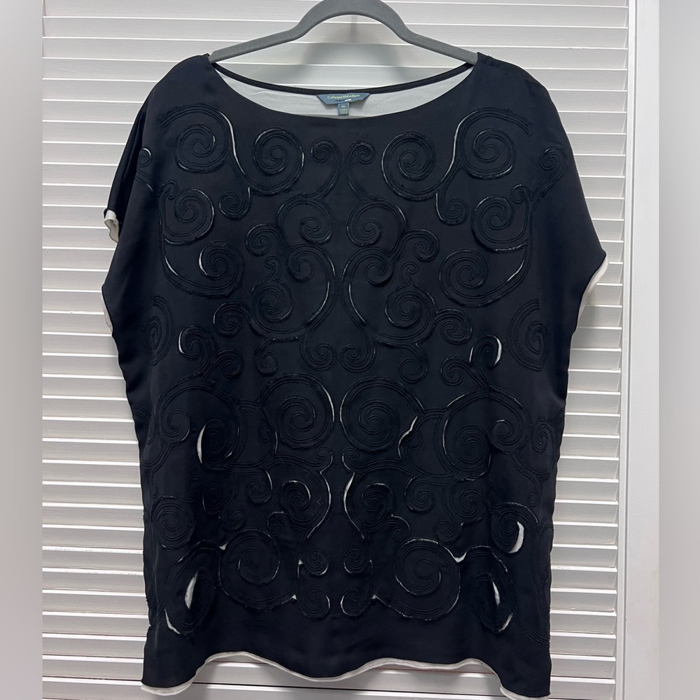 Black & Tan Layered Top